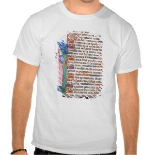 Text of the Magnificat with a portrait of Tshirt