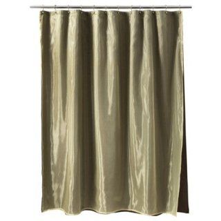 Home Target Shower Curtain   Gold Sheer Overlay 72" X 72"  