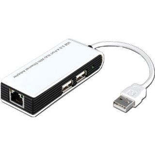 GWC USB 2.0 4 Port Hub with Ethernet Adapter.