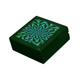 Greens and Blues Round Optical Illusion Gift Boxes