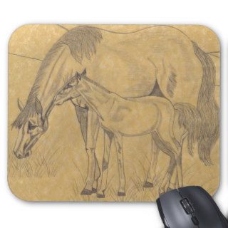 Mare and Colt Mouse Mat