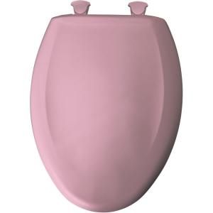 BEMIS Elongated Closed Front Toilet Seat in Pink Champagne 1200SLOWT 143