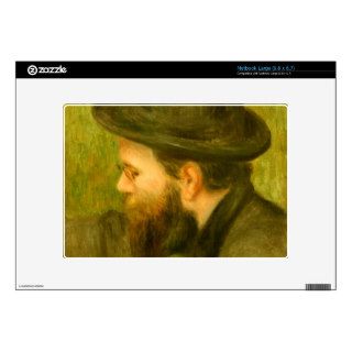 M Bernard man with the black hat by Pierre Renoir Skin For Large Netbook