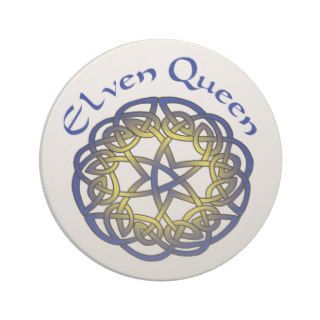 Elven Queen Celtic Design Drink Coasters