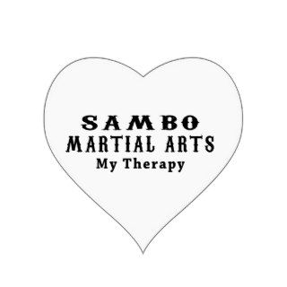 Sambo Martial Arts My Therapy Heart Sticker