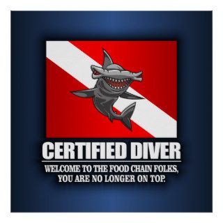 Certified Diver (Food Chain) Print
