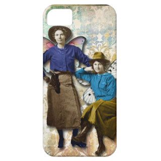 Cowgirl Fairies, altered art vintage cowgirls iPhone 5 Cover