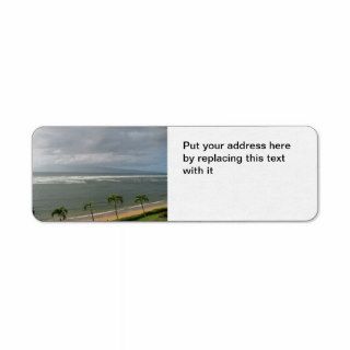 Maui beach return address labels