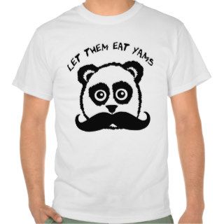 Mustache Panda Let Them Eat Yams Tee Shirt