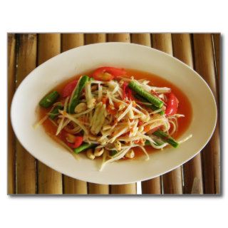 Spicy Papaya Salad [Som Tam] Post Cards