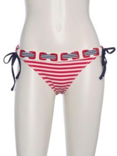 Nanette Lepore Women's Riviera Stripe Charmer Bikini Bottom Clothing