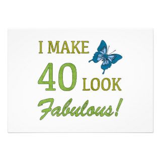 Fabulous 40th Birthday Gifts For Women Personalized Invite