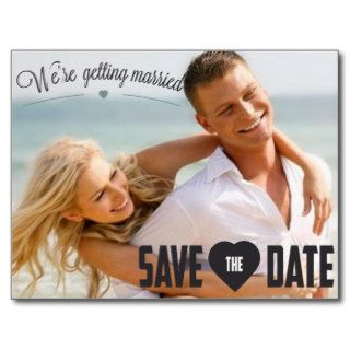 We are getting married save the date customized post cards