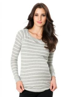A Pea in the Pod Long Sleeve Jersey Knit Maternity Pull Over