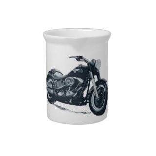 Every Boy loves a Fat Blue American Motorcycle Beverage Pitcher