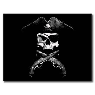 Pirate Skull Post Cards