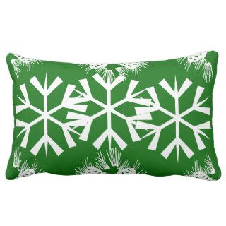 Christmas snowflake pine cones pillow