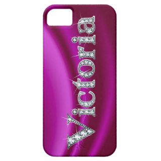Victoria Diamond Bling Custom Name Case Mate Case iPhone 5 Cover