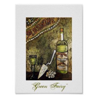 "Green Fairy" Absinthe Posters