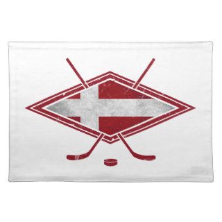 Danish Hockey Flag Logo Placemats