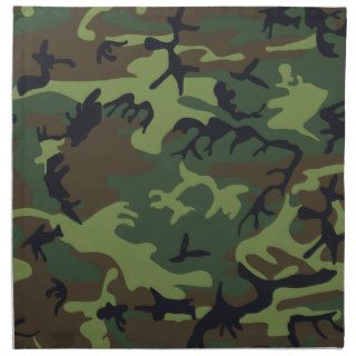 cool camouflage image effect printed napkin