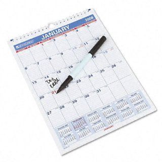 AAGPMLM0128   At a Glance Laminated/Erasable Ruled Daily Blocks Monthly Wall Calendar  Electronics