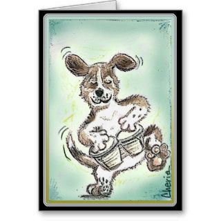 BONGO DOG GREETING CARD