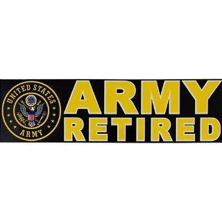 Army Retired With Seal Bumper Sticker 