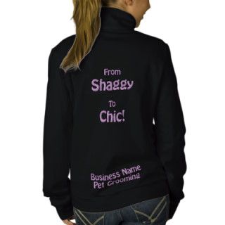 From Shaggy to Chic Pet Groomer Embroidered Jacket