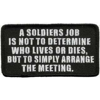 Hot Leathers A Soldier'S Job Patch (4" Width x 2" Height) Automotive