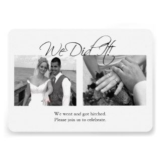 We Did It (Customizable Photo Template) Cards