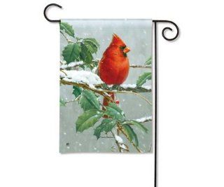 Winter Songbird Garden Flag (Flags) (Cardinals)  Outdoor Flags  Patio, Lawn & Garden