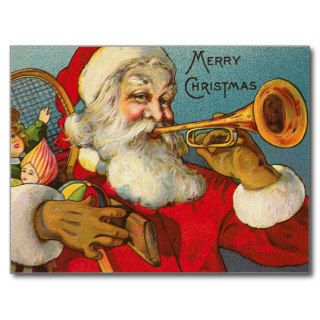 Victorian Santa Christmas Postcards