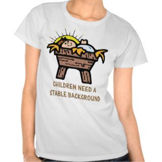 children need stable background tee shirt