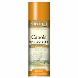 Spectrum Naturals Canola Oil Spray With Butter Flavor (6x6 Oz)  Grocery & Gourmet Food