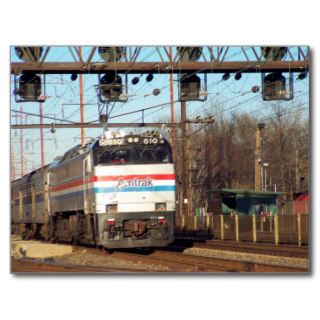 Amtrak Railroad E 60 # 610 Running Hard Postcards