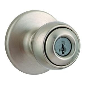 Kwikset Polo Satin Nickel Entry Knob Featuring SmartKey 400P 15 SMT RCAL RCS