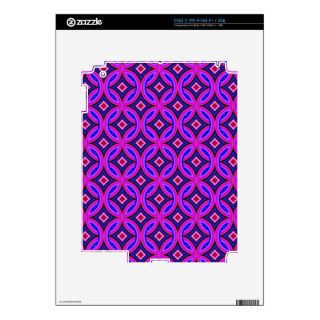 Purple Pink Blue Celtic Knots Diamonds and Stars Skin For iPad 2