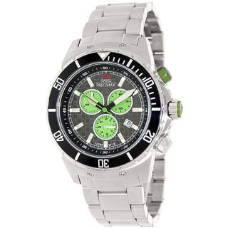 Swiss Precimax Men's 'Pursuit Pro' Grey/ Green Chronograph Watch Swiss Precimax Men's More Brands Watches