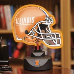 The Memory Co. NCAA Illinois Fighting Illini Neon Helmet Lamp The Memory Company College Themed
