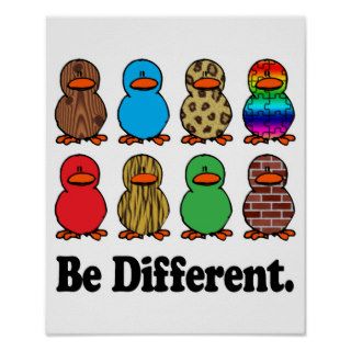 Be Different Ducks Print