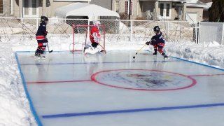 Artic Backyard Ice Rinks 21' x 25'  Ice Skating Equipment  Sports & Outdoors