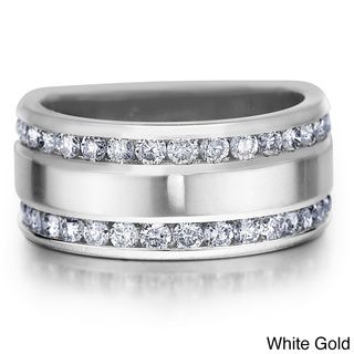 14k Gold 1ct TDW Diamond Anniversary Wedding Band (H I, I1 I2) Diamond Rings