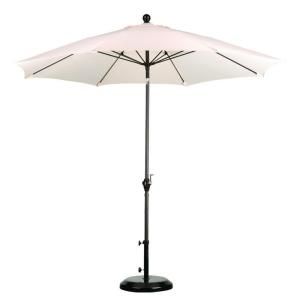California Umbrella 9 ft. Fiberglass Push Tilt Patio Umbrella in Natural Polyester ALUS908117 P10