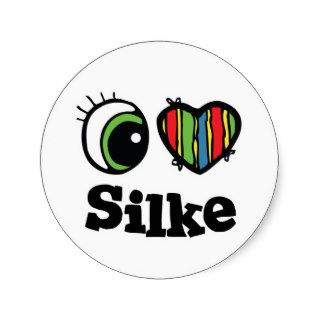 I Love (Heart) Silke Sticker