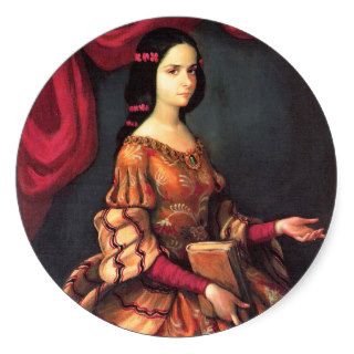 Sor Juana a los 15 años, J. Sánchez Fine Art Sticker