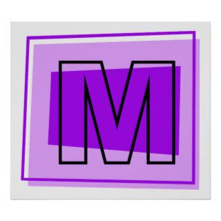 Monogram Letter M Print