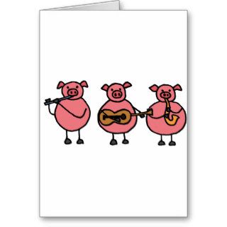 XX  Three Little Musical Pigs Card