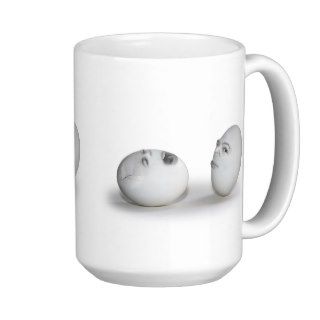 Cracked Egg and a Wink Coffee Mugs