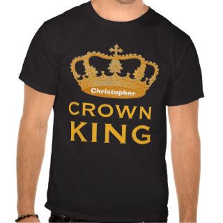 Funny KING Custom Name Vintage Crown T Shirt